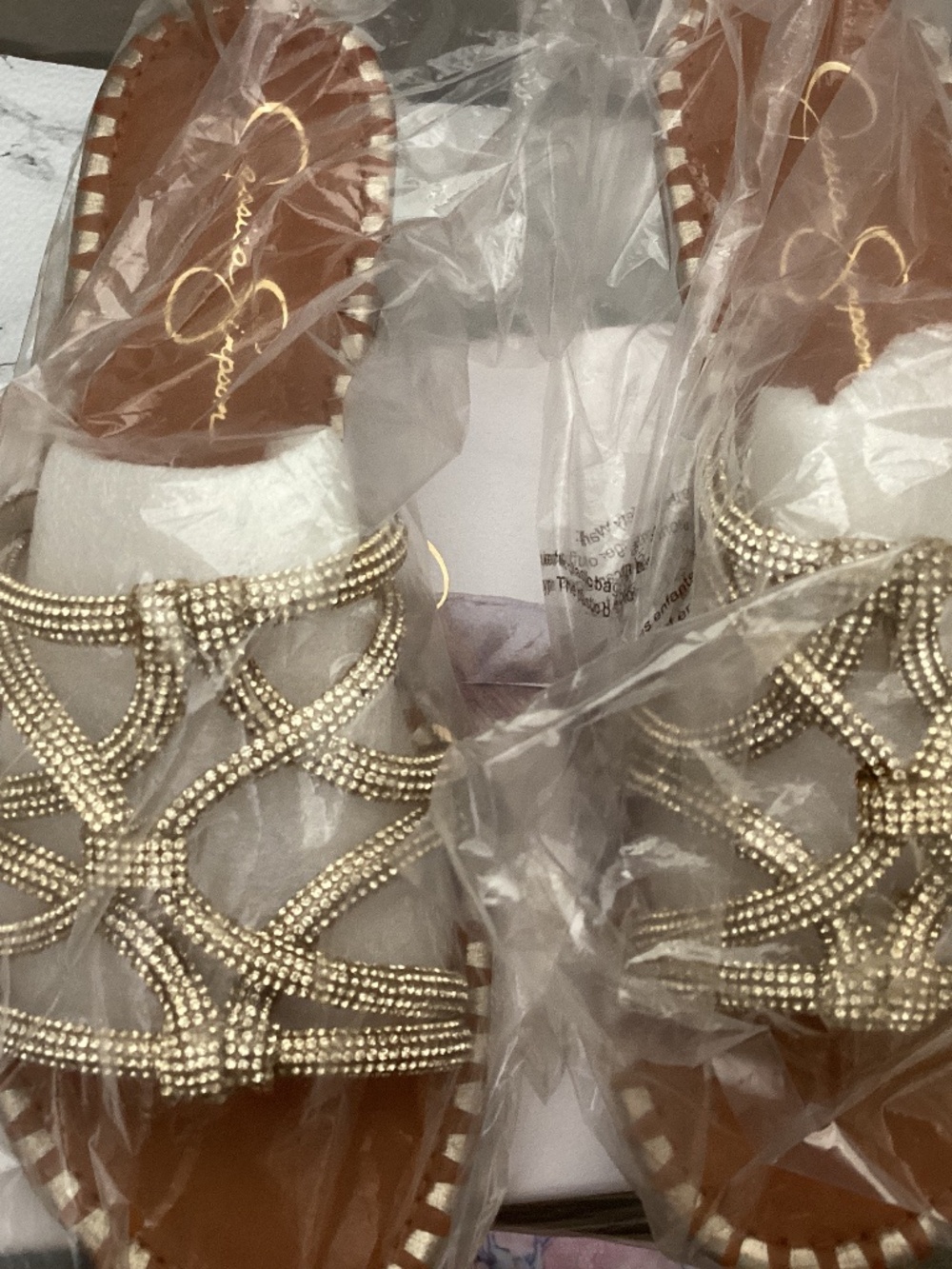Jessica Simpson Rhinestone Sandals size 9.5 - Picture 2 of 6